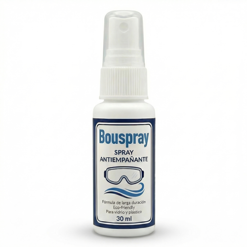 Spray Anti-Empañante Bouspray 30ml | Visión Clara para Moto, Buceo, Ski y Antiparras